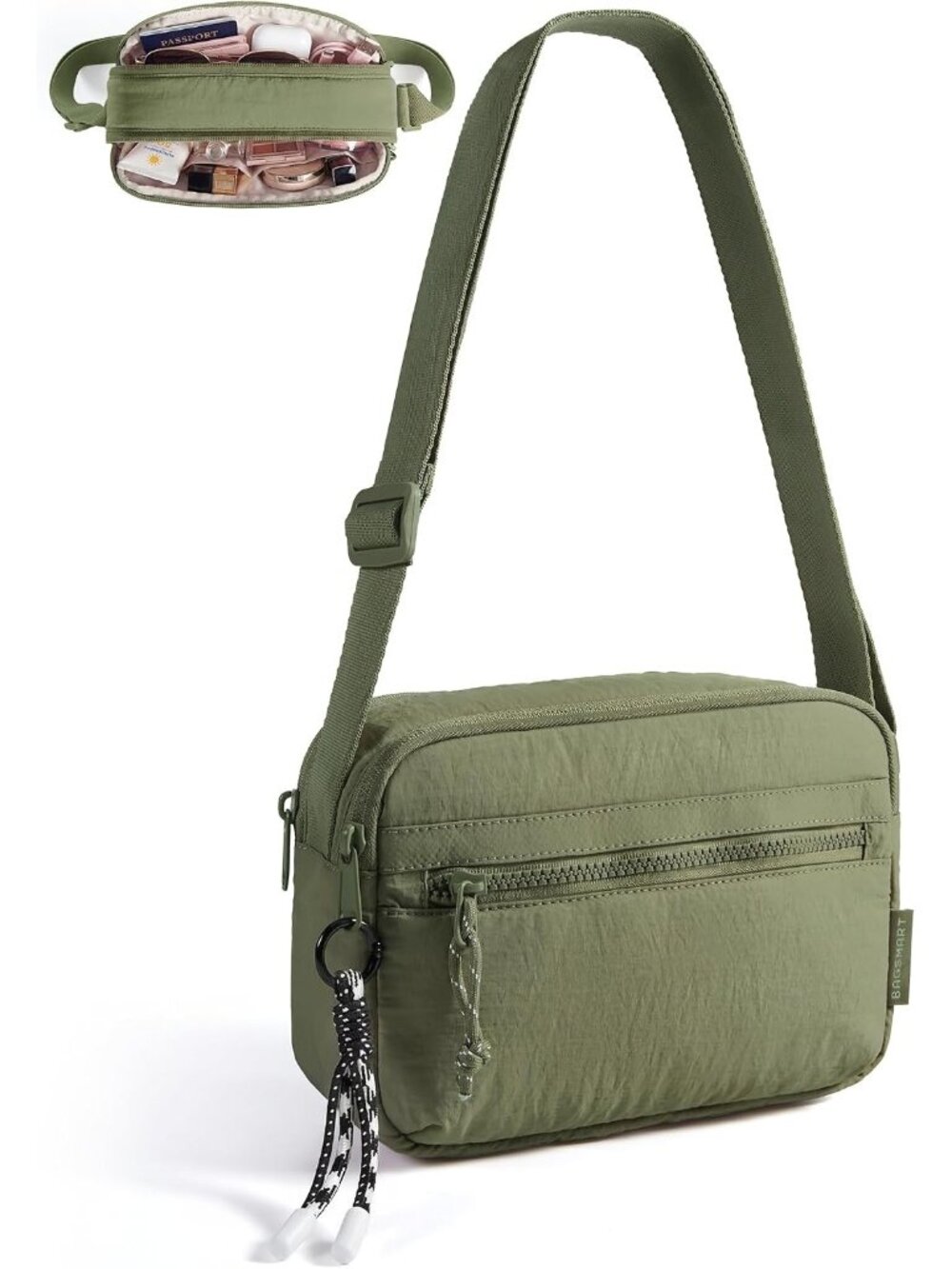 👜Women's Green Small Crossbody Bag Travel Purse Casual Shoulder Handbag Wallet